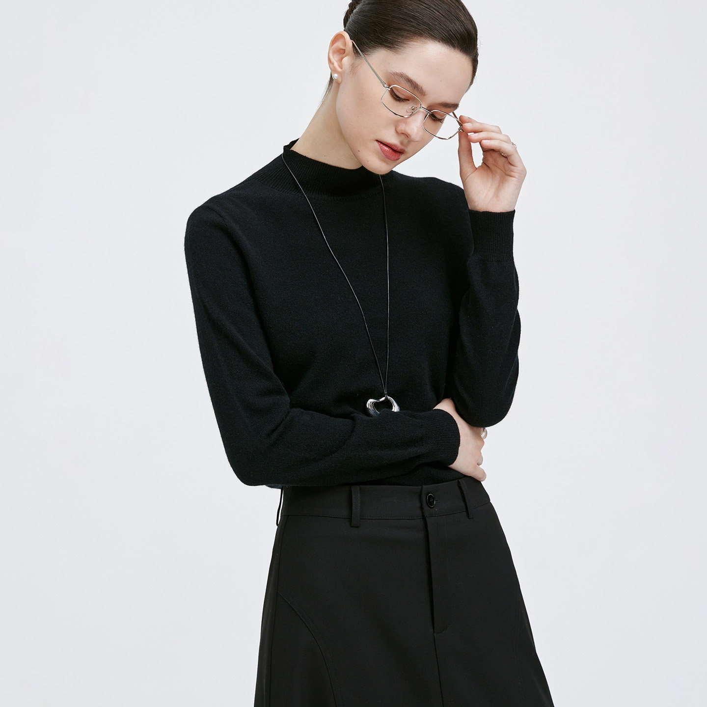 GIOVANNI VALENTINO女士秋冬季羊绒衫时尚修身半高圆领毛衣打底衫,女装/女士精品,羊绒衫,淘宝优惠券,粉丝福利购,淘宝优惠卷