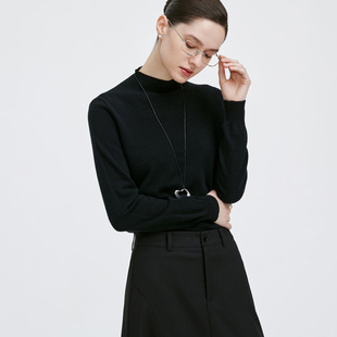 VALENTINO女士春秋季 半高圆领毛衣打底衫 羊绒衫 修身 时尚 GIOVANNI