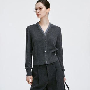 时尚 GIOVANNI 短款 针织衫 休闲假两件V领毛衣 VALENTINO女士秋冬季