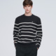 GIOVANNI 休闲宽松条纹毛衣 秋冬季 VALENTINO纯棉圆领针织衫 男士