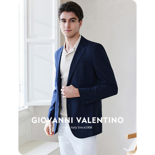 VALENTINO春季 GIOVANNI 新款 男士 西服单西便西外套 休闲西装 亚麻