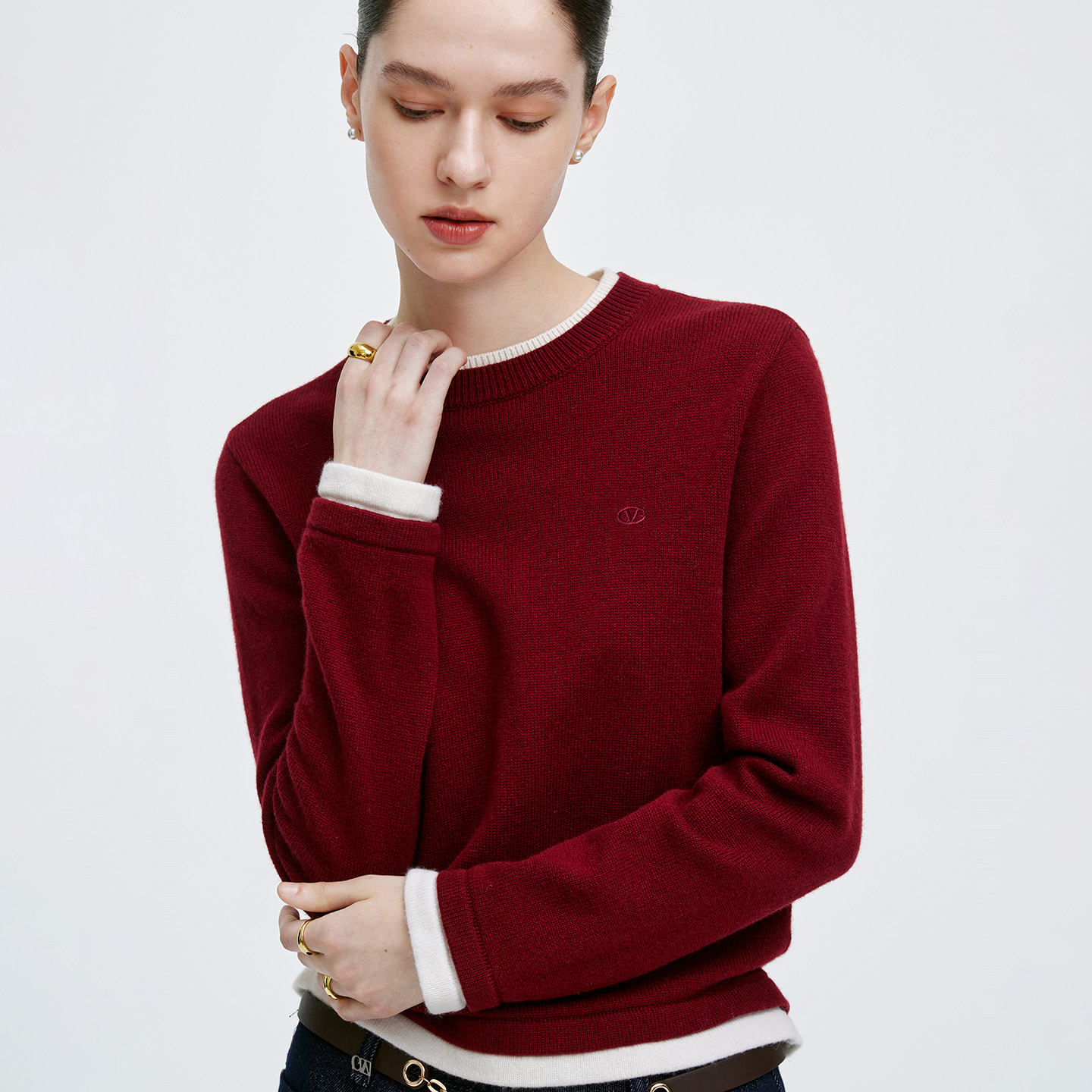 卓凡尼·华伦天奴圆领针织衫