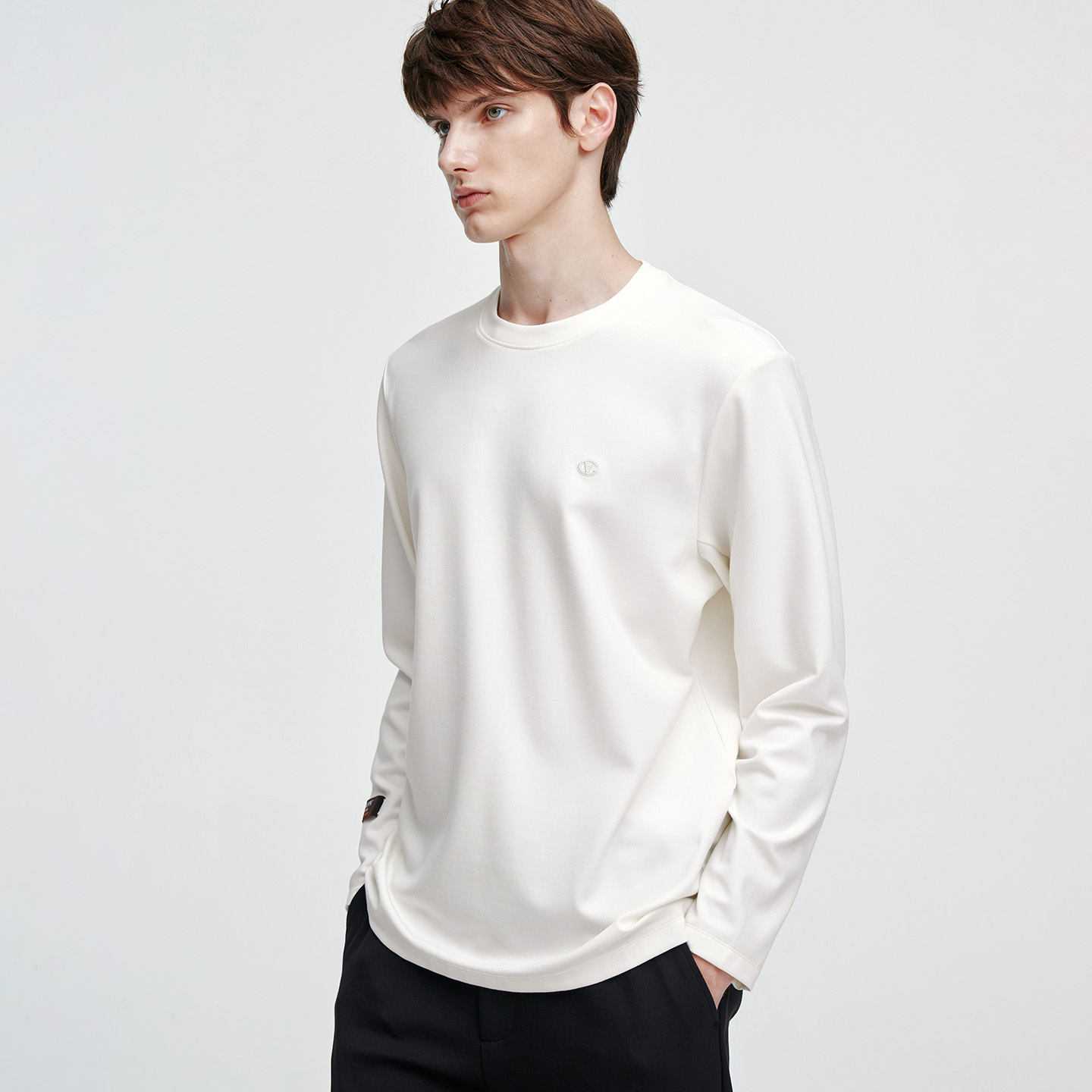 卓凡尼·华伦天奴长袖圆领T恤