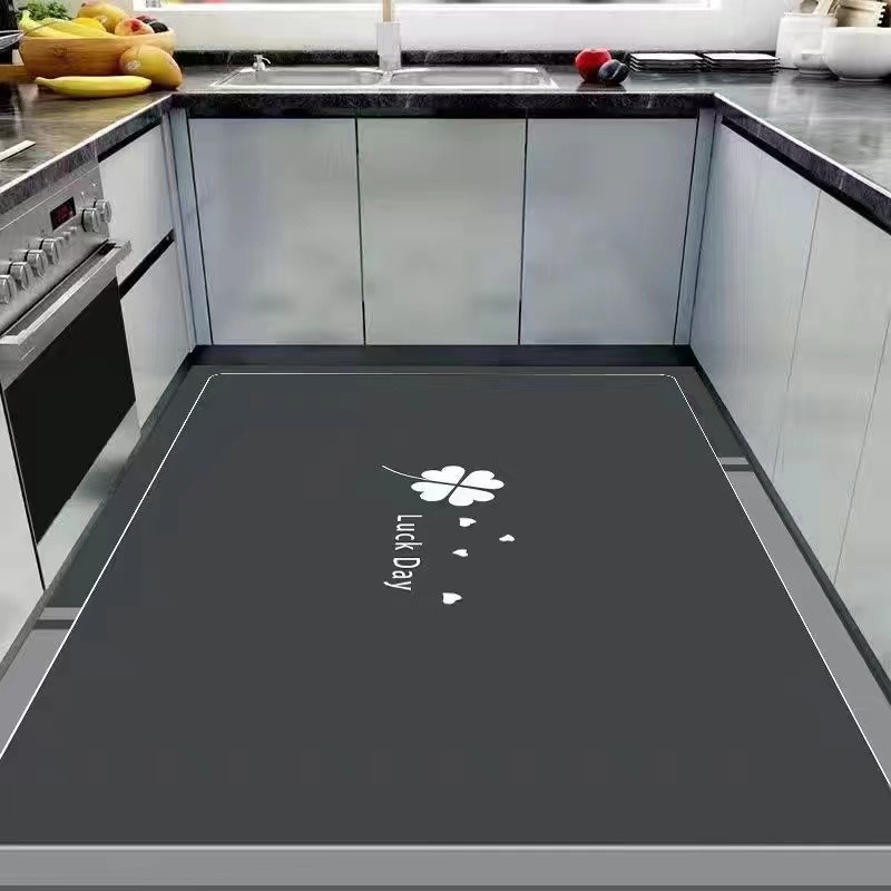 硅藻泥满铺吸水可擦耐脏速干浴室卫生间脚垫定制厨房地垫防油防滑