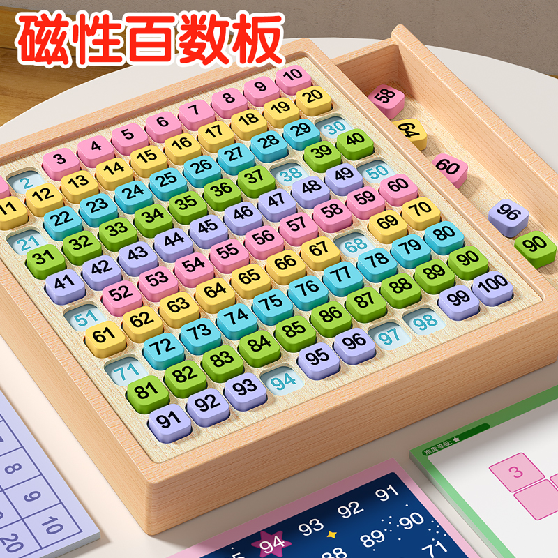 百数板蒙氏数字启蒙磁性数数神器