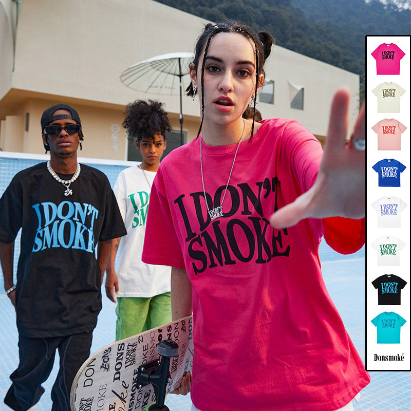 DONSMOKE短袖T恤圓領夏季國潮牌潮流印花純色Donsomke男女裝情侶在類目 男裝, T恤中 - 來自Buy2taobao.com提供專業的淘寶代購服務