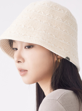 clásico灯芯绒钩花渔夫帽盆帽秋冬保暖复古男女百搭帽子2025新款