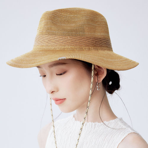 宅女防泼水休闲百搭同款草帽礼帽