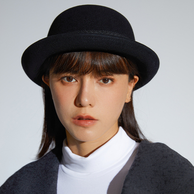 clásico复古通用秋冬短檐礼帽