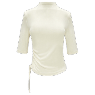 女短款 显瘦简约百搭半高圆领打底衫 Z3C80 女修身 M27纯色套头针织衫