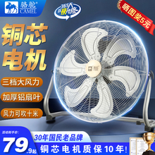 骆驼电风扇强力大功率工业风扇落地扇工厂台式电扇商用趴地扇爬地