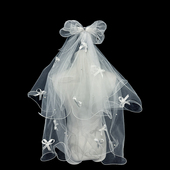 新娘头纱公主蝴蝶结超仙森系头纱领证登记拍照道具2014秋冬新品