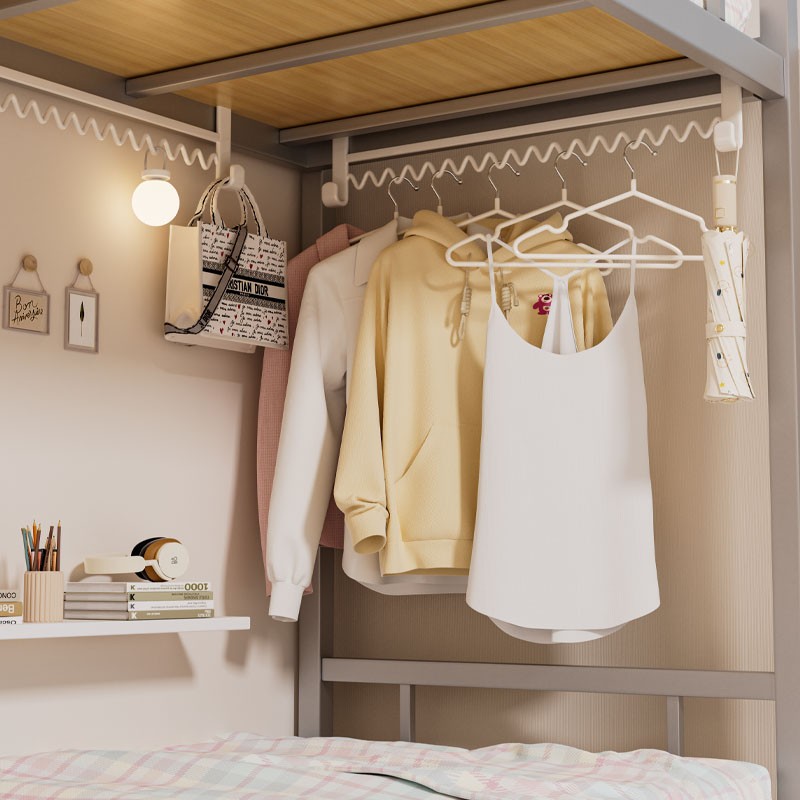 上下铺床边挂衣钩宿舍衣架波浪形挂钩上铺衣服收纳挂钩女生寝室床