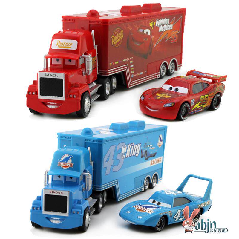 赛车总动员玩具车正版闪电麦昆国产麦大叔mack95号货柜车组合汽车