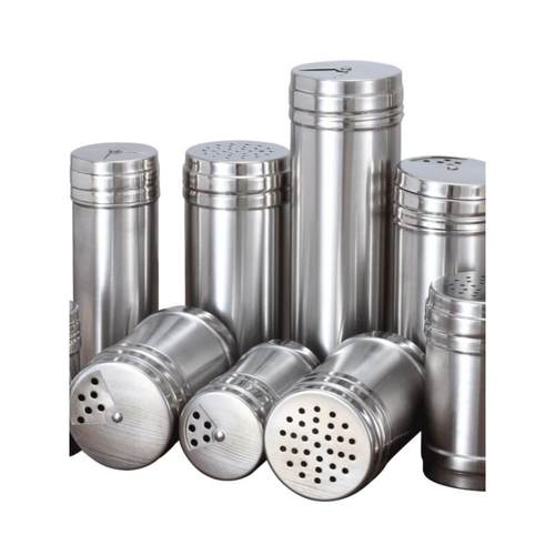 调料罐子304不锈钢调味瓶撒盐神器芝麻孜然黑胡椒粉盐撒料盒烧烤