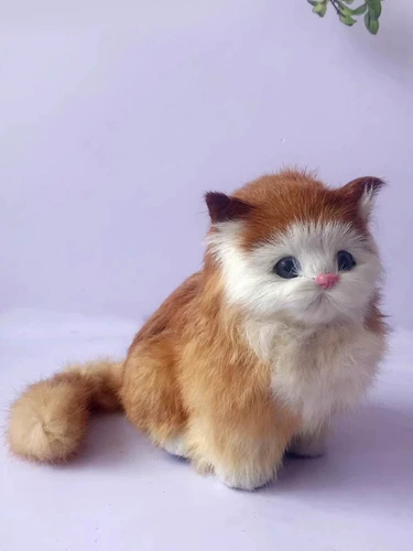 Подушка, милая тряпичная кукла, детская успокаивающая реалистичная плюшевая игрушка, котенок, кот, подарок на день рождения