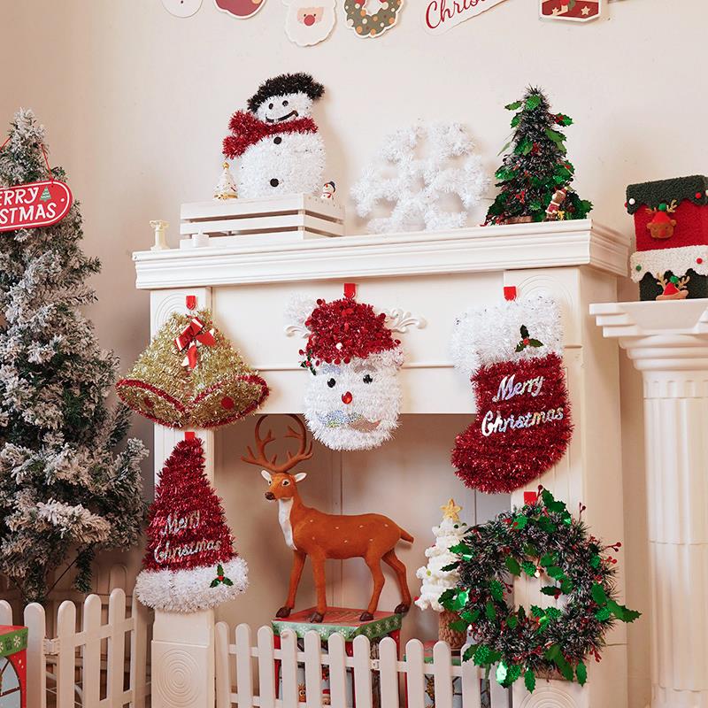 圣诞装饰圣诞袜小礼品摆件圣诞挂件礼物圣诞树帽圣诞 节用品