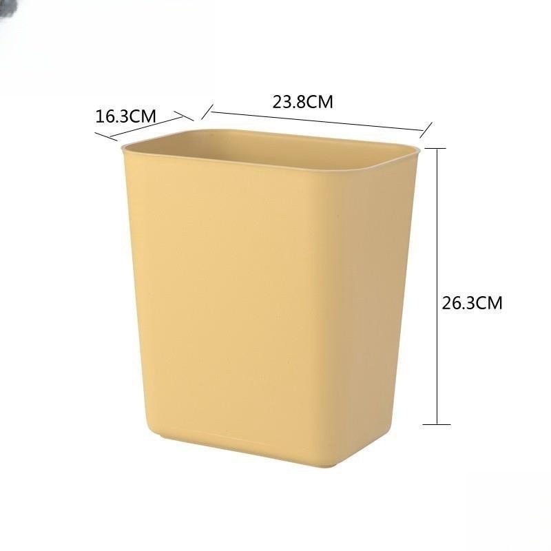 垃圾桶家用无盖带圈固定塑料加厚防摔化妆室长方形窄缝拉极