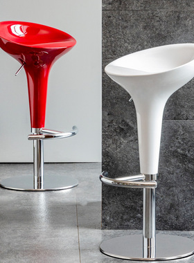 吧台椅现代简约吧凳家用高脚凳前台凳子酒吧收银台不锈钢升降吧椅