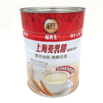 上海特色福牌强化麦乳精颗粒800g罐装80后怀旧零食老式老麦乳精