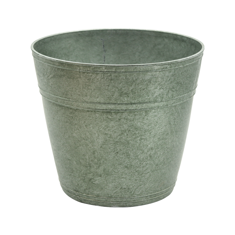 生长魔励 复古仿铁皮 桶创意花盆塑料欧式球根盆花园阳台花器花瓶