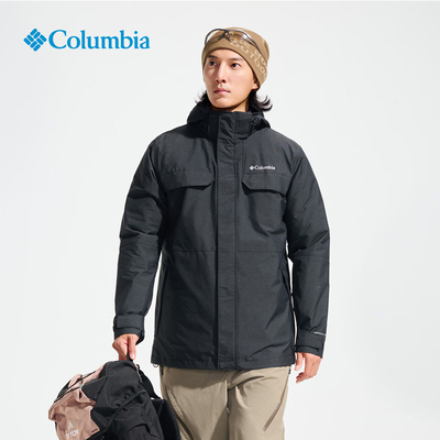 哥伦比亚三合一冲锋衣男户外防水