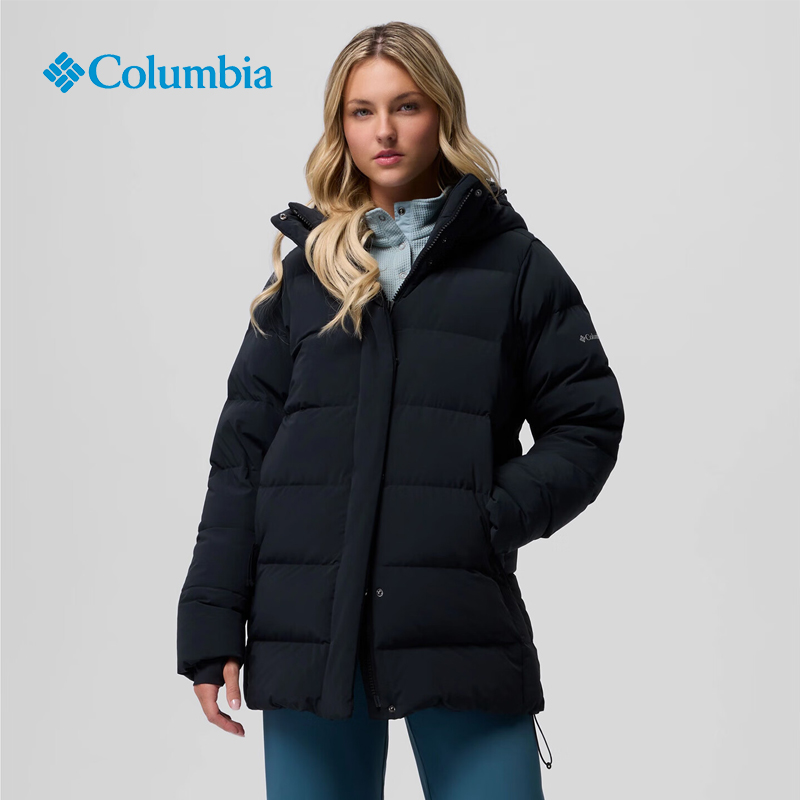 哥伦比亚户外女子拒水羽绒服外套