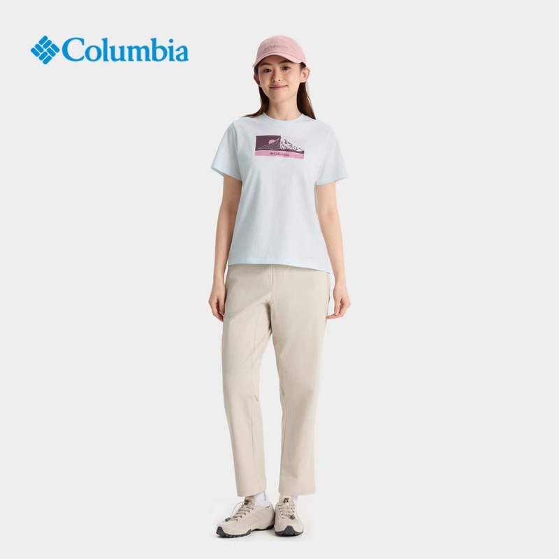 哥伦比亚女子户外降温透气短袖