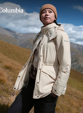 2025秋冬新品哥伦比亚户外女金点防水鹅绒600蓬羽绒服外套XR2474