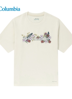 2024春夏新品Columbia哥伦比亚短袖女户外休闲透气运动T恤AP3242