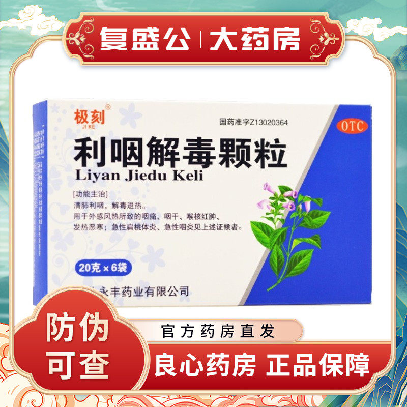 琦效 利咽解毒颗粒 20g*6袋/盒