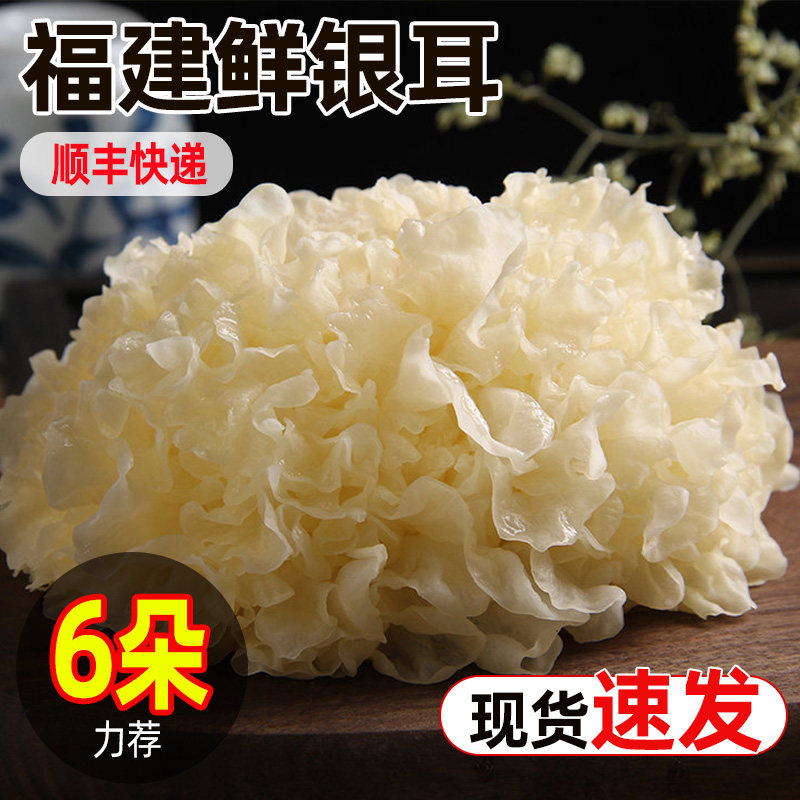 新鲜银耳顺丰6朵每朵约130g闷泡