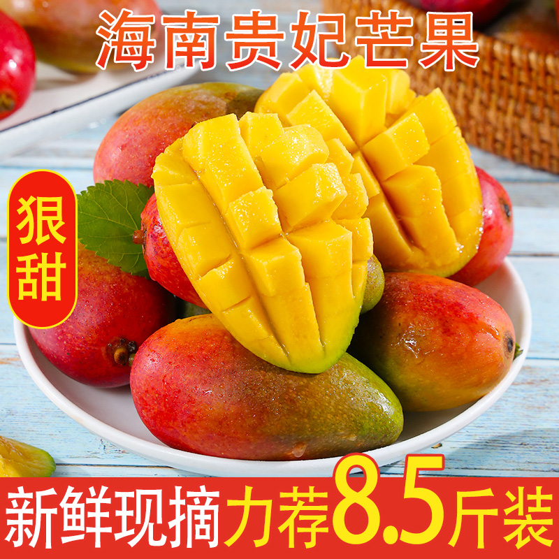 海南贵妃芒果应当季原产地新鲜水果产地速发现摘现发多汁甜包邮发