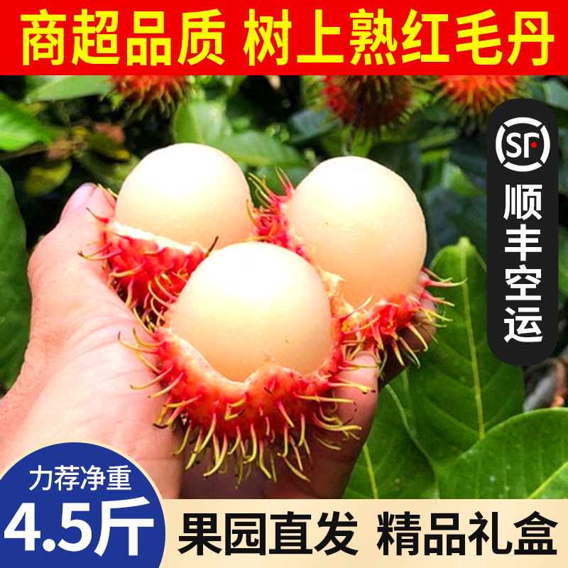 海南红毛丹新鲜水果顺丰空运