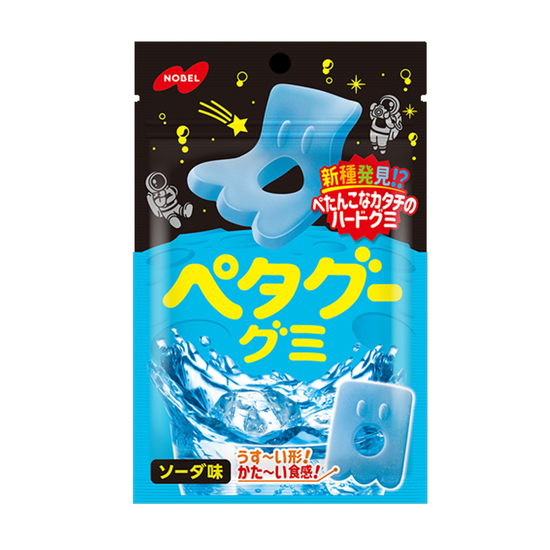 日本进口 nobel诺贝尔果汁水蜜桃葡萄味软糖糖果零食橡皮糖QQ糖