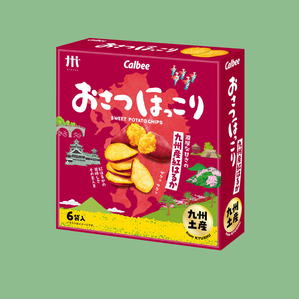日本进口 【全新包装】 卡乐比九州特产种子岛产安纳芋红薯片