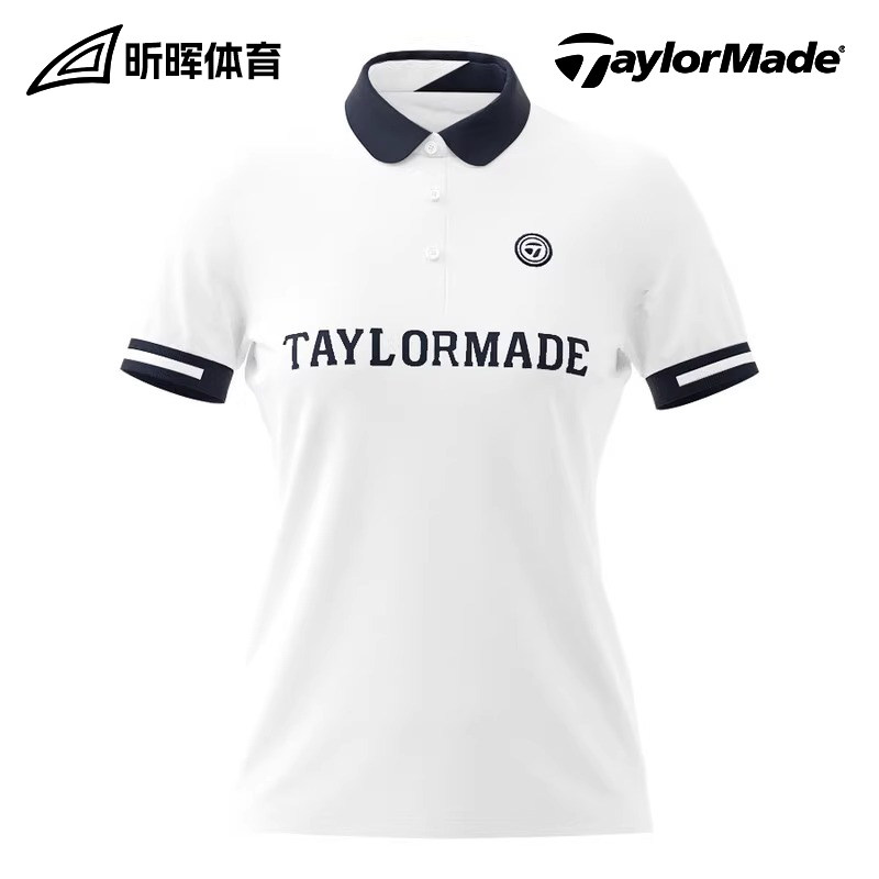 Taylormade泰勒梅高尔夫服装女士圆领休闲短袖Polo衫N87472