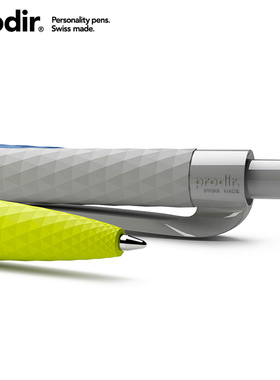 瑞士进口QS01钻石切面原子笔圆珠笔高档 1.0黑色圆珠笔蓝色原子笔按压式 prodir创意办公油笔圆珠笔定制logo