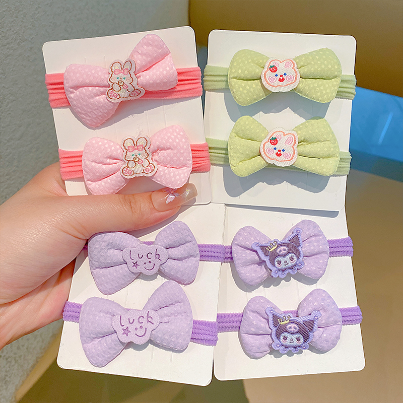 库洛米儿童皮筋小女孩三丽鸥发圈不伤发女童扎丸子头橡皮筋发饰品