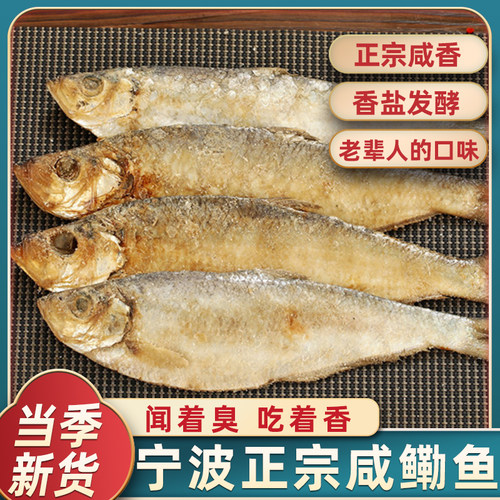 正宗宁波特产精品三刨咸霉勒鱼