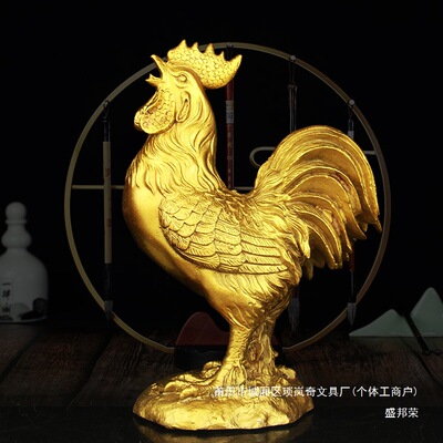 厂家件宝铜装工艺桌面鸡
