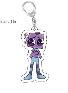跨境新品Dandy's World Plush Scraps丹迪的世界 亚克力钥匙扣