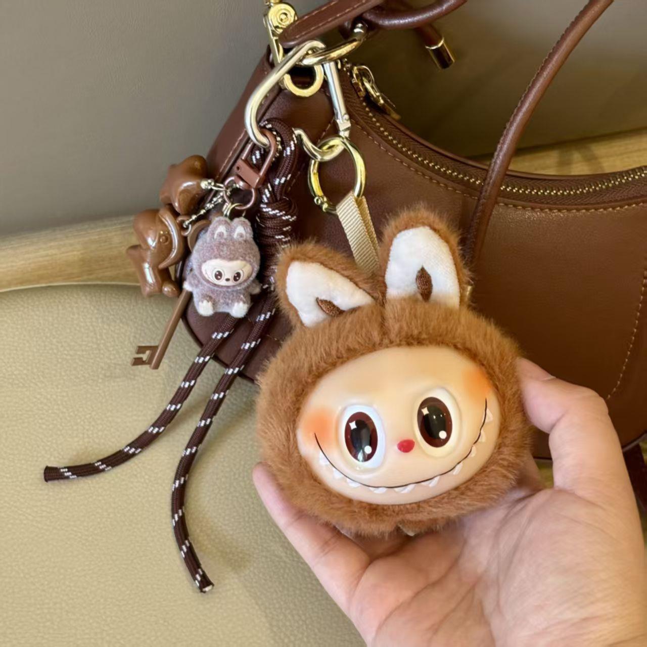 网红可爱萌搪胶拉布布二代小挂件毛绒玩具公仔包包挂饰钥匙扣娃娃