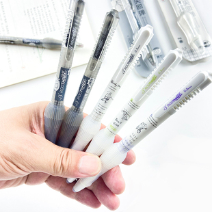 根号三弹性减负笔按动中性笔M6M7水性笔CST头速干0.5黑色笔芯中小学生软握正姿笔高颜值ins考试刷题笔签字笔