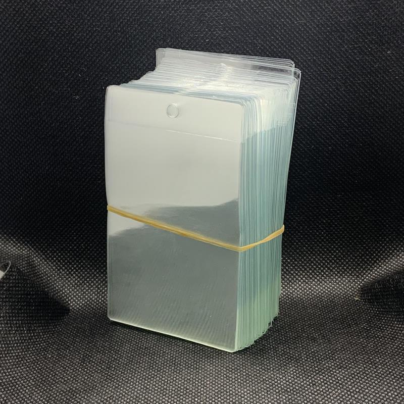 商标透明袋塑料商标袋空白PVC吊牌小袋子服装商标领标袋标签软袋