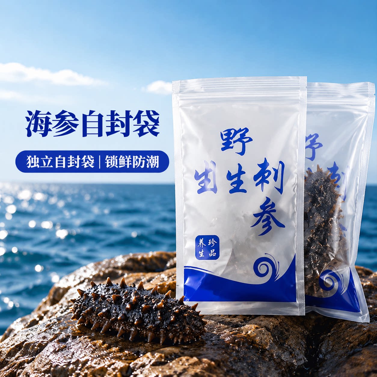 海参包装单个装即食独立包装真空密封透明食品塑料密封袋防潮自封