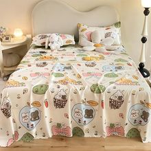 2024新款加厚床单单件卡通单人学生宿舍被单双人1.8米1.5m床
