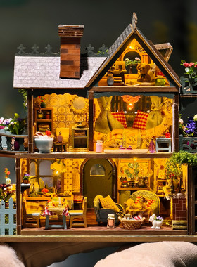 diy小屋精灵花园3D立体森林小房
