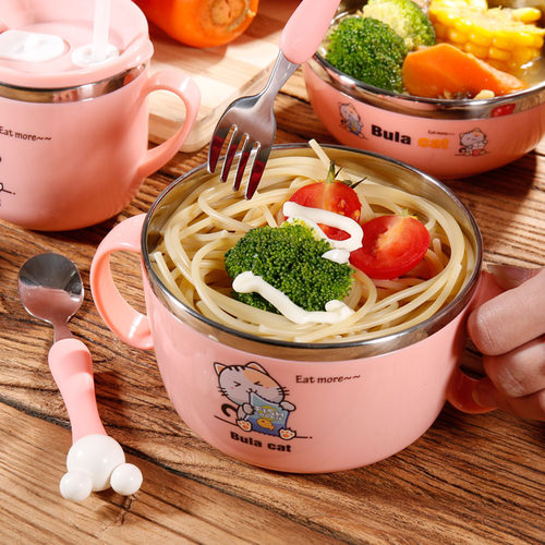 防烫餐具双耳宝宝吃饭汤碗儿童碗