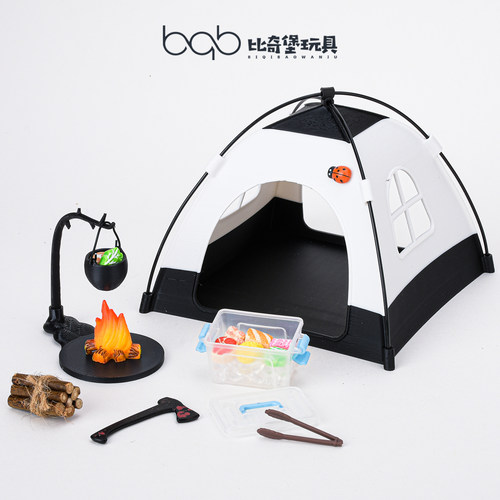 迷你仿真露营帐篷野炊过家家玩具